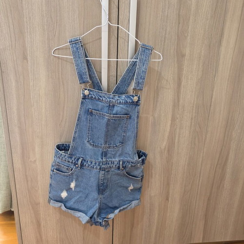 Denim summer salopette size S used