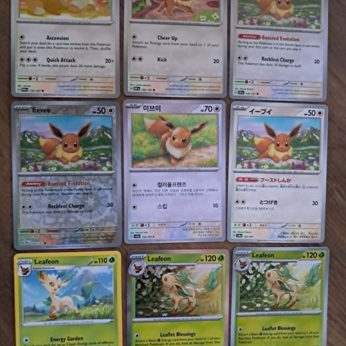 Lot of 34 Pokemon Eeveelutions Cards like new