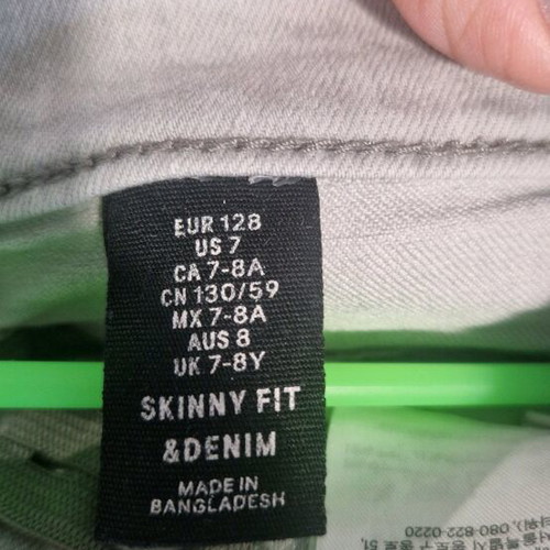 Skinny gray jeans like new