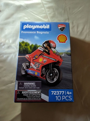 Playmobil 72377 Ducati Francesco Bagnaia Shell collectible set