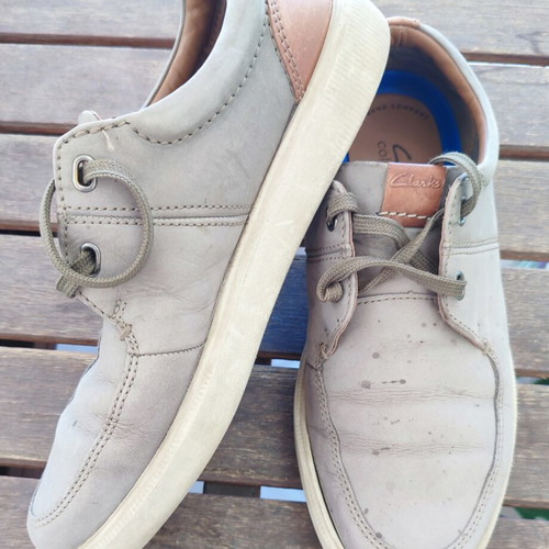 Clarks Cambro Lace men's casual shoes size 43 used, gray