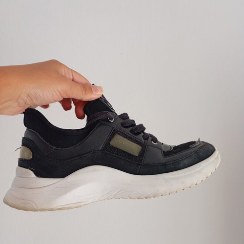 Calvin Klein sneakers size 39 used, black and white
