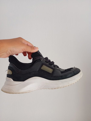 Calvin Klein sneakers size 39 used, black and white