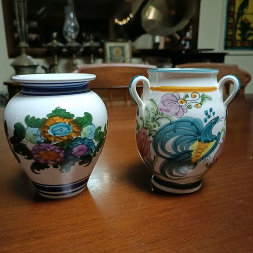 Skyrian handmade vases 14 cm height like new