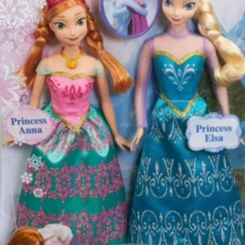 Disney Frozen dolls used, Elsa and Anna set