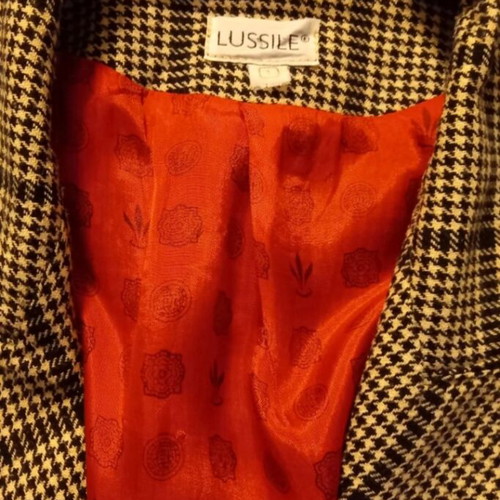 Lussile checked blazer M-L like new with Prince of Wales pattern