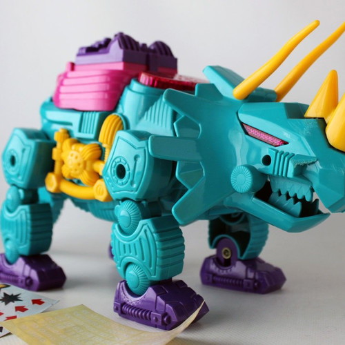 Vintage 90's Dino Gondors Triceratops Dinosaur Toy Figure Yung Lo Taiwan new