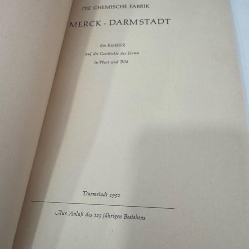 Merck commemorative edition 1952 like new
