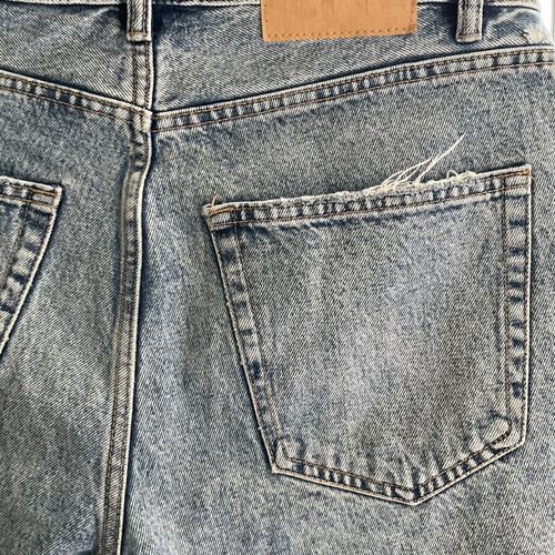 Pull & Bear men's denim bermuda shorts, blue, size S
