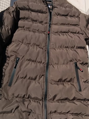 Lela Long Boys' Jacket size 13 like new, warm fleece lining, brown