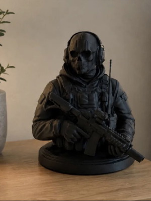 Simon "Ghost" Riley Call of Duty Modern Warfare Bust 3D printed new