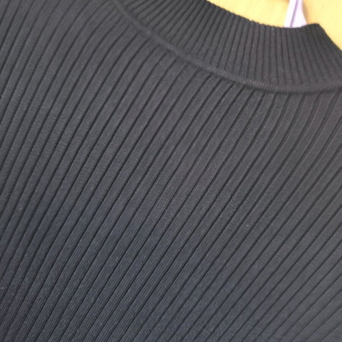 New Look elastic rib long dress black like new