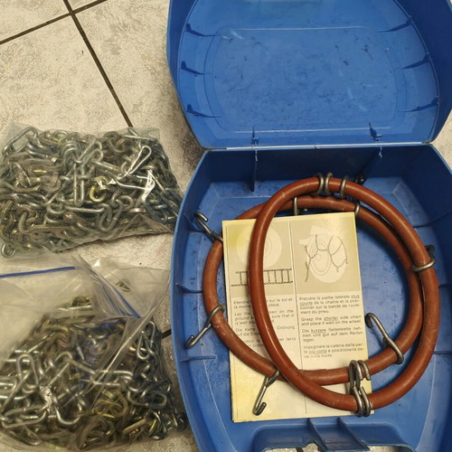 Snow chains used