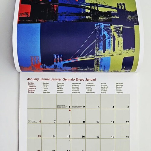 Andy Warhol 2008 wall calendar like new