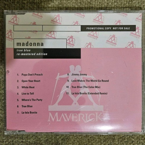 Madonna True Blue Re-Mastered Edition CD like new, pop