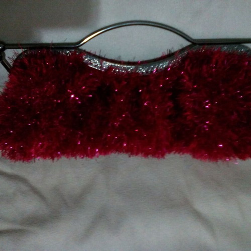 Handmade knitted bags red new