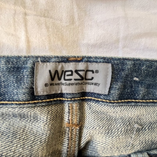 Wesc jeans size 28 used, regular waist