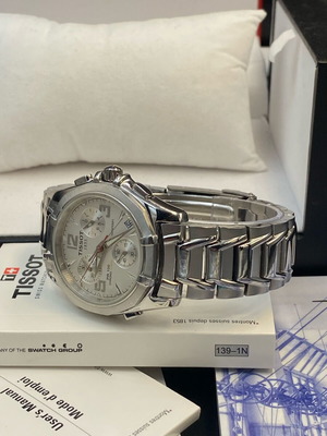 Tissot PR 100 Chronograph Alarm watch like new, silver
