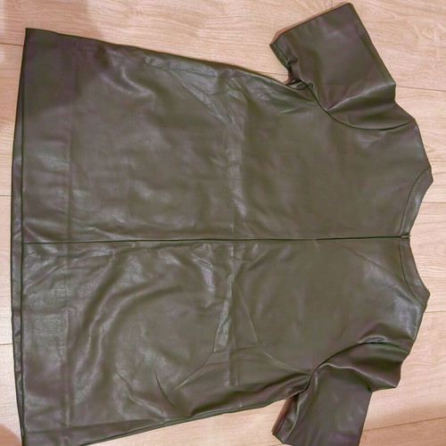 M&S Medium leather blouse like new