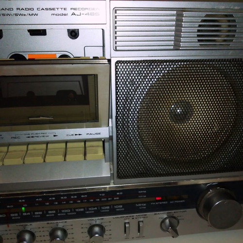 Akai AJ-485FS vintage boombox used, made in Japan
