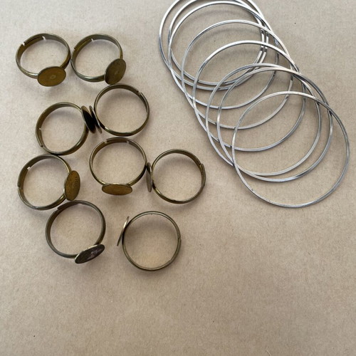 Metal components pack for jewelry making
