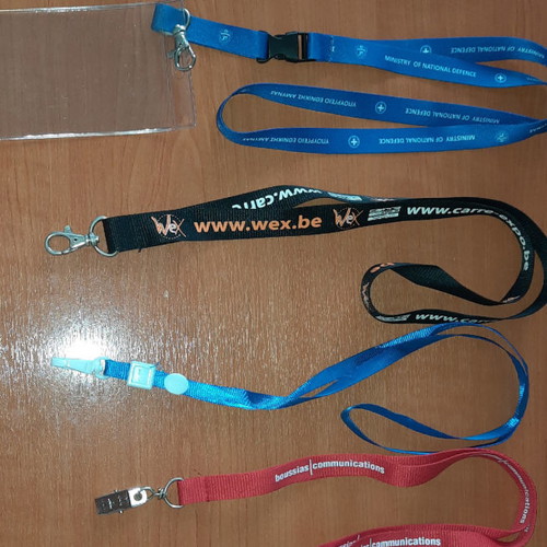 Conference badges used, pack of 6 pieces