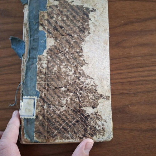 Grammar by G. Gennadios 1839 used, historic Greek school book