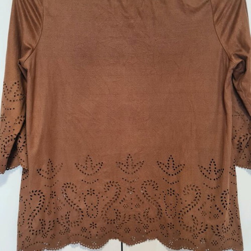 Bershka women's brown blouse xsmall like new