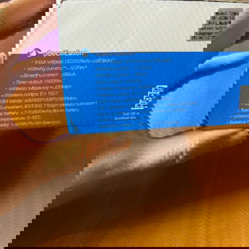 Digoo WiFi-GSM Alarm Full Set like new with touch screen and external siren