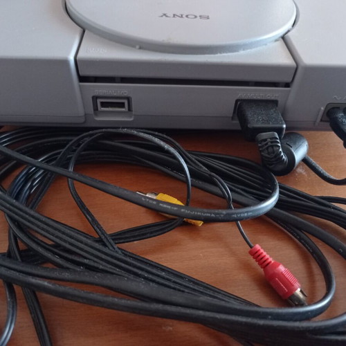 Sony PlayStation 1 SCPH-9002 console used with 2 controllers and memory card