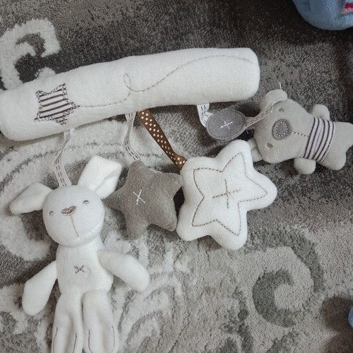 Baby decorative toys used, set of 2, Mamas and Papas velvet
