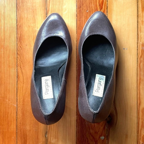 Pargiana pumps used, brown, size 36