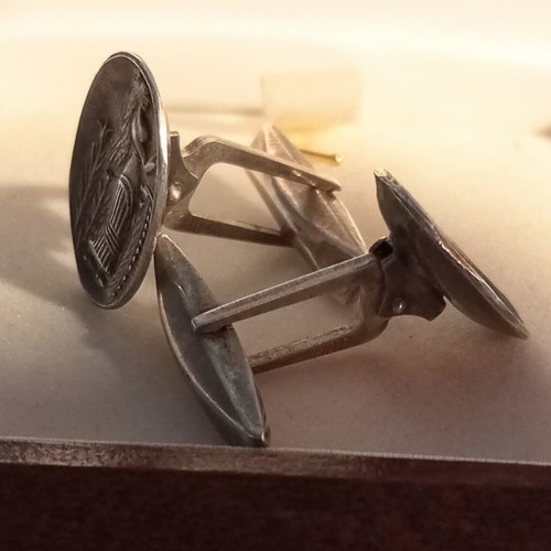 Silver 800 vintage cufflinks like new