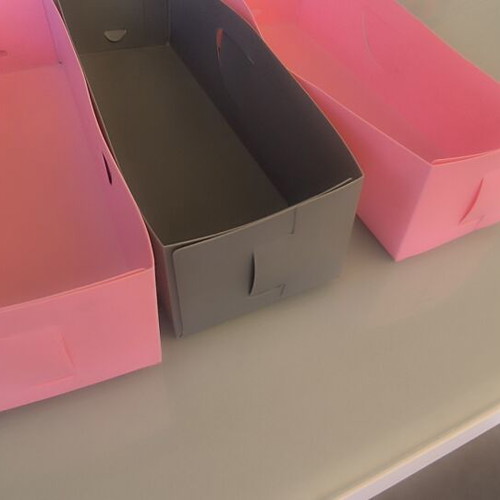 Set of 3 plastic folding organizers used for office and home