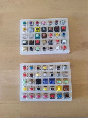 Gateron and Kailh Switch Testers with transparent Keycaps, 70 pieces, new