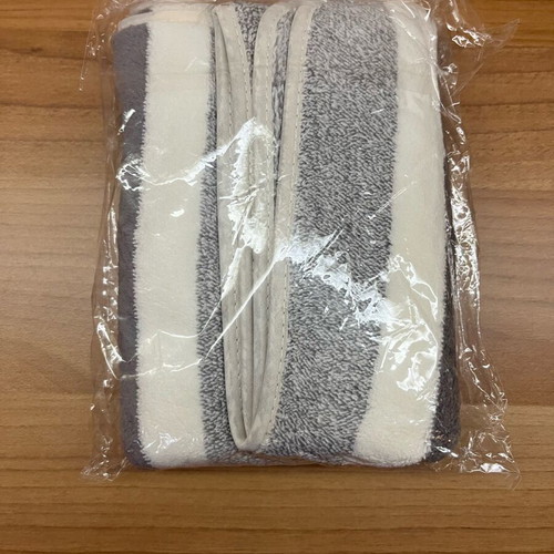 Striped bath towel set new, 2 pieces 35×75 cm