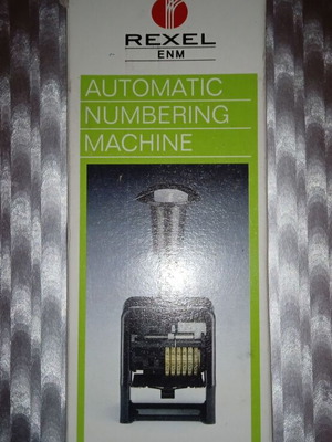 Automatic numbering stamp Rexel UN12 6-digit like new