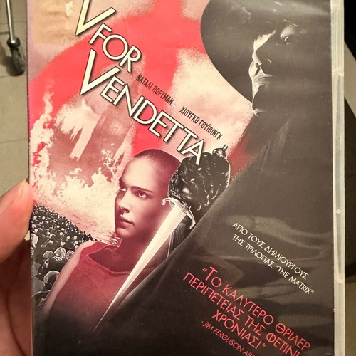 V for Vendetta DVD used, Greek edition with subtitles