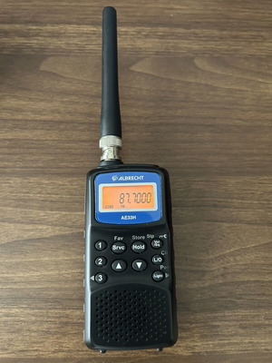 Albrecht AE33H φορητός δέκτης VHF/UHF