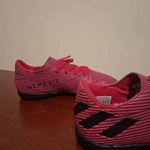 Adidas ΝΣΜΣΖΙΖ N34 football shoes used, purple for girls and boys