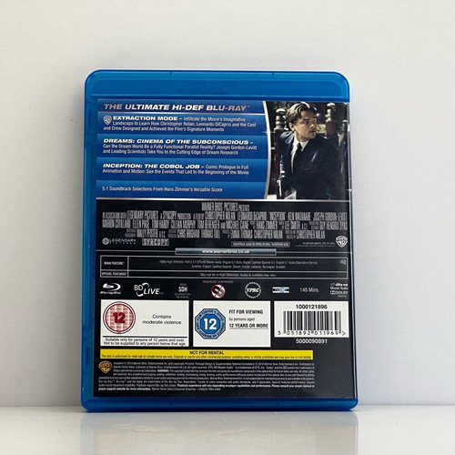 Inception 2-Disc Blu-ray & DVD like new, subbed