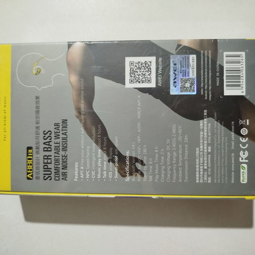 Awei A880BL Wireless Sports Headset new
