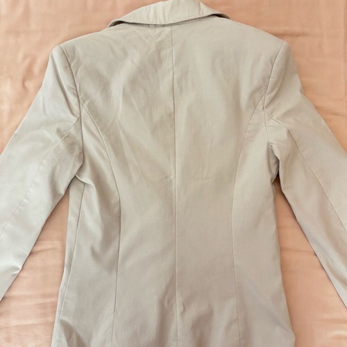 Stradivarius beige mid-length jacket like new, size XS
