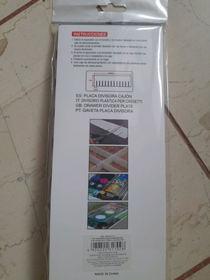 Organization divider like new, closed packaging