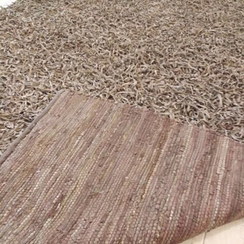 Leather rug 1.60x2.30 handmade from India