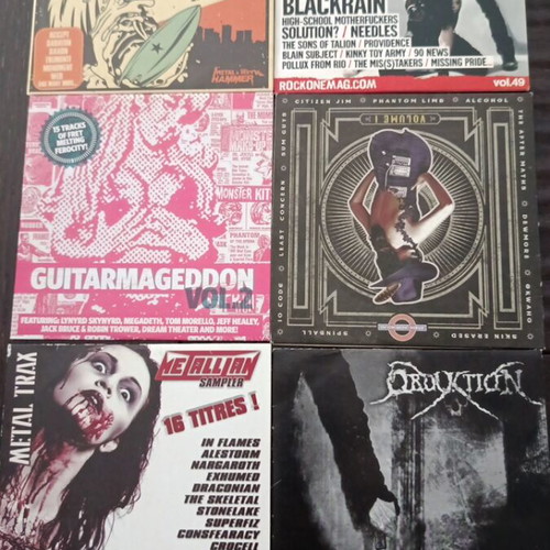 Metal and rock CD collection new, 6 CDs total