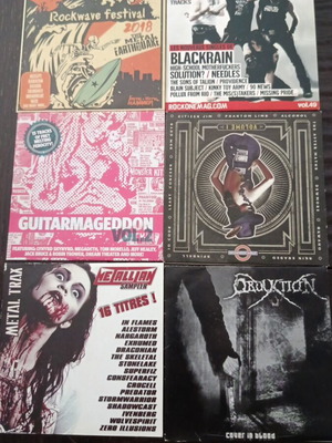Metal and rock CD collection new, 6 CDs total