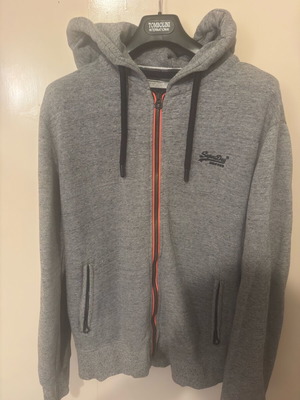 Superdry jacket Large like new, grey silver