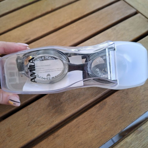 Amila swimming goggles with +3.50 corrective lenses, new