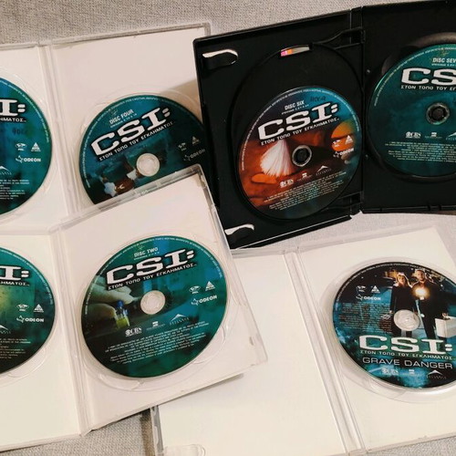 CSI Crime Scene Investigation DVD used, 5 seasons, 32 discs